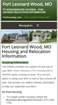 Mobile Screenshot of fortleonardwoodhousing.com